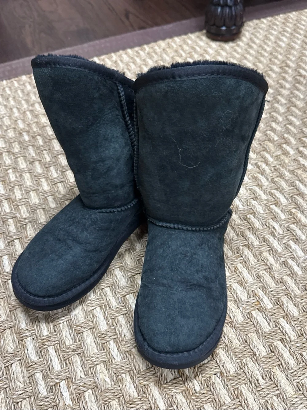 Australia Luxe Collective Spartan Knit - Short Boots Women Sz 5 Black Suede